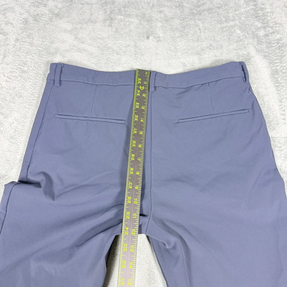 J.Lindeberg Womens 32 Maria Golf Pant Navy Blue Stretch Slim Tapered Ankle Zip